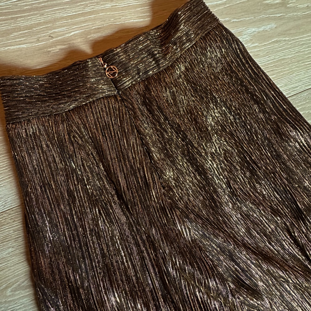 NWOT Nookie Alchemy skirt Rust High-Slits - Picture 6 of 12